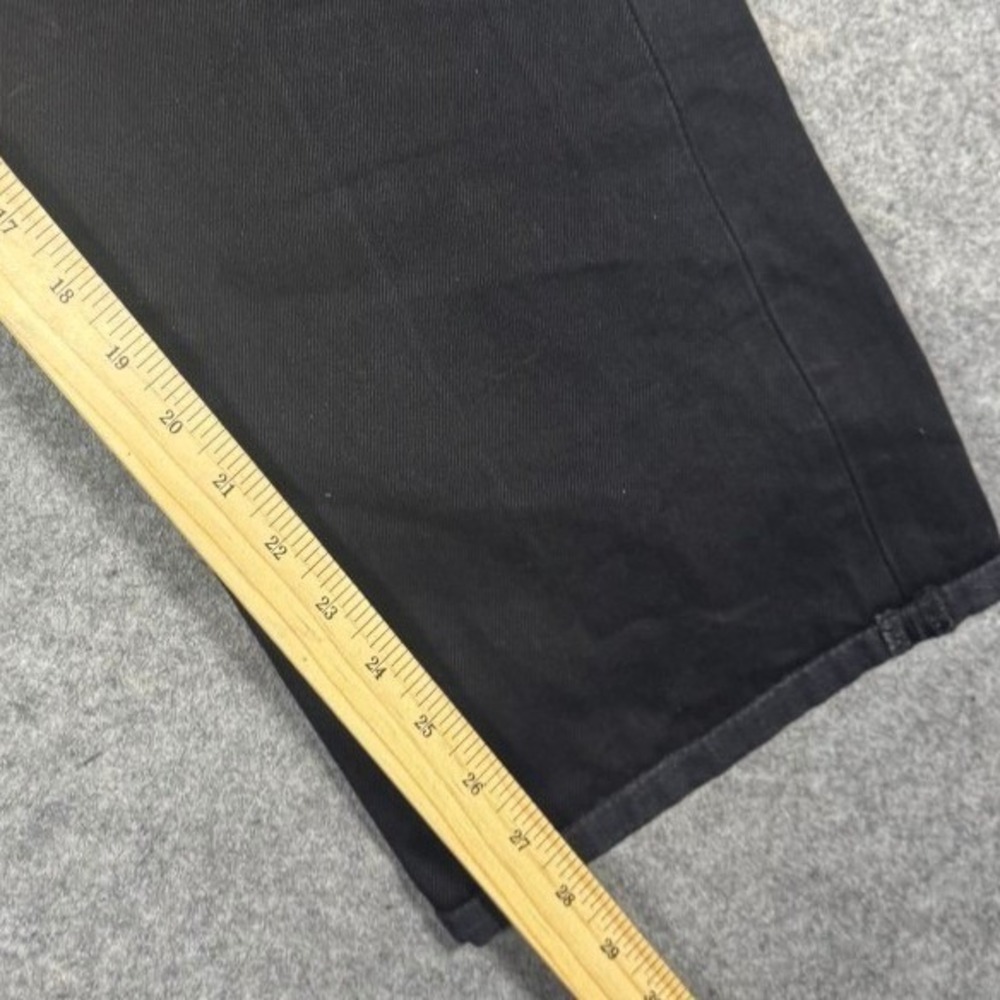 Levis 501 Original Fit Jeans Mens 40x28 Black Straight Leg Button Fly Denim - Picture 10 of 11